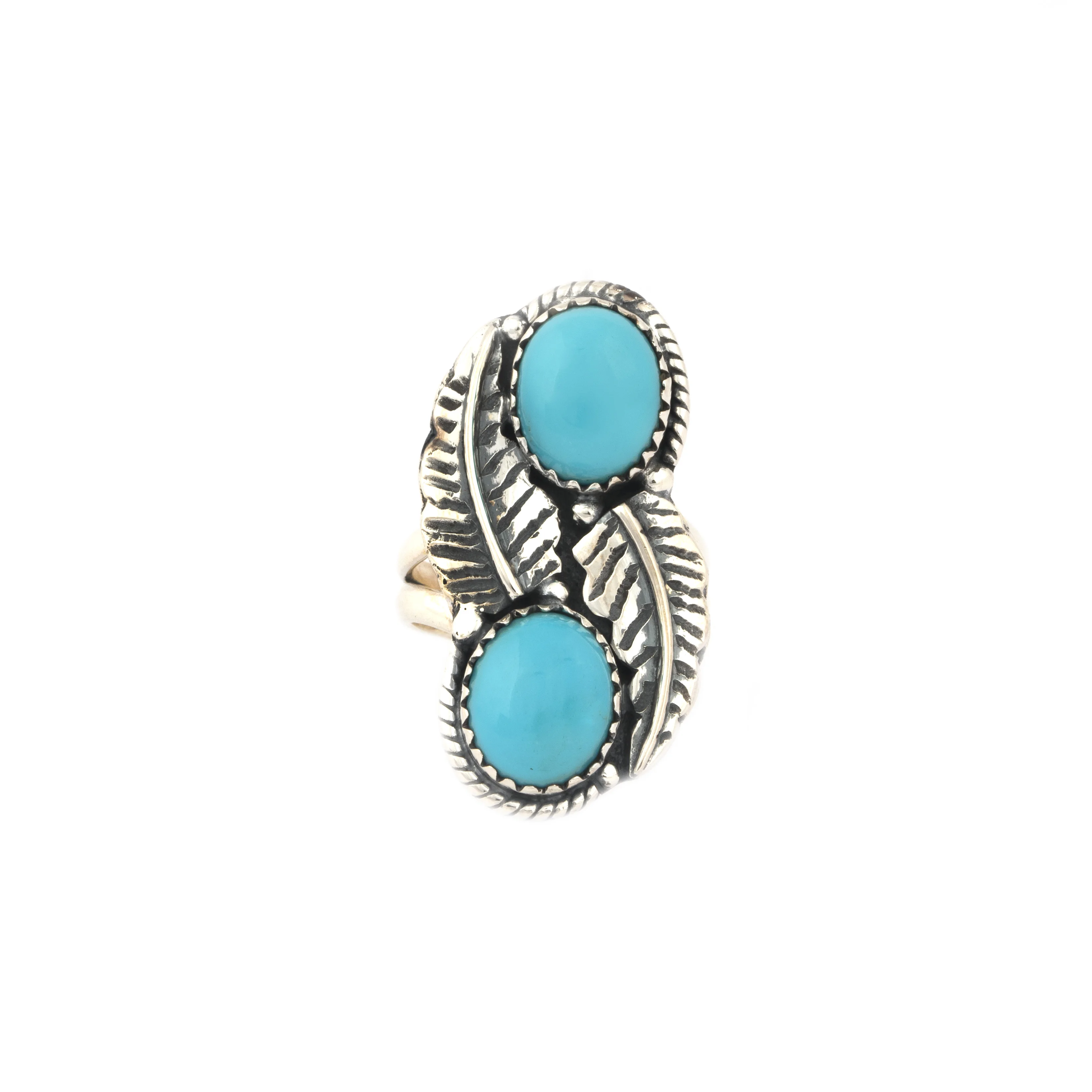 Sleeping Beauty Turquoise Gemstone Handmade Ring - 925 Sterling Silver