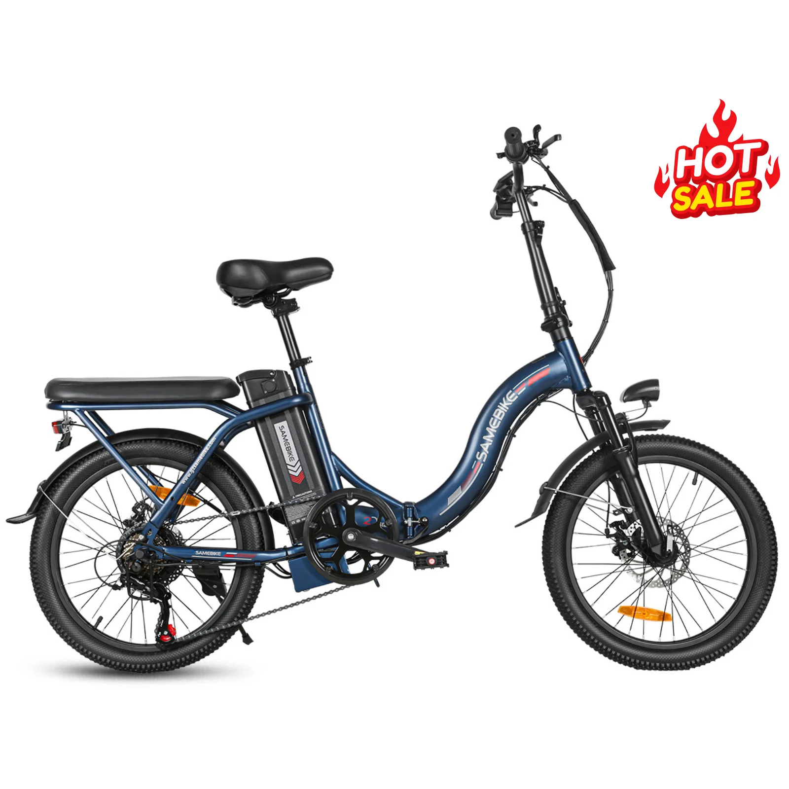 CY20 Tragbares elektrisches Citybike für Pendler mit Hinterradnabenmotor, 15-Ah-Bleiakku, einem Gang und 50 km Reichweite pro Ladung.