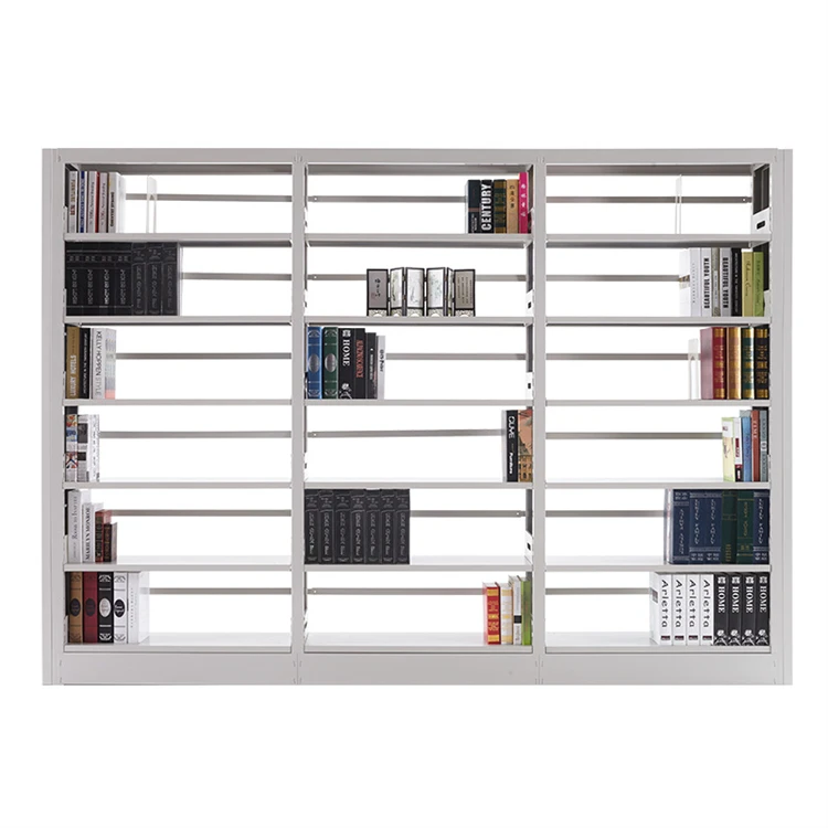 Library Mental Bookshelf University Reading Room Steel Bookcase Vintage Book Display Racks for Bookstore