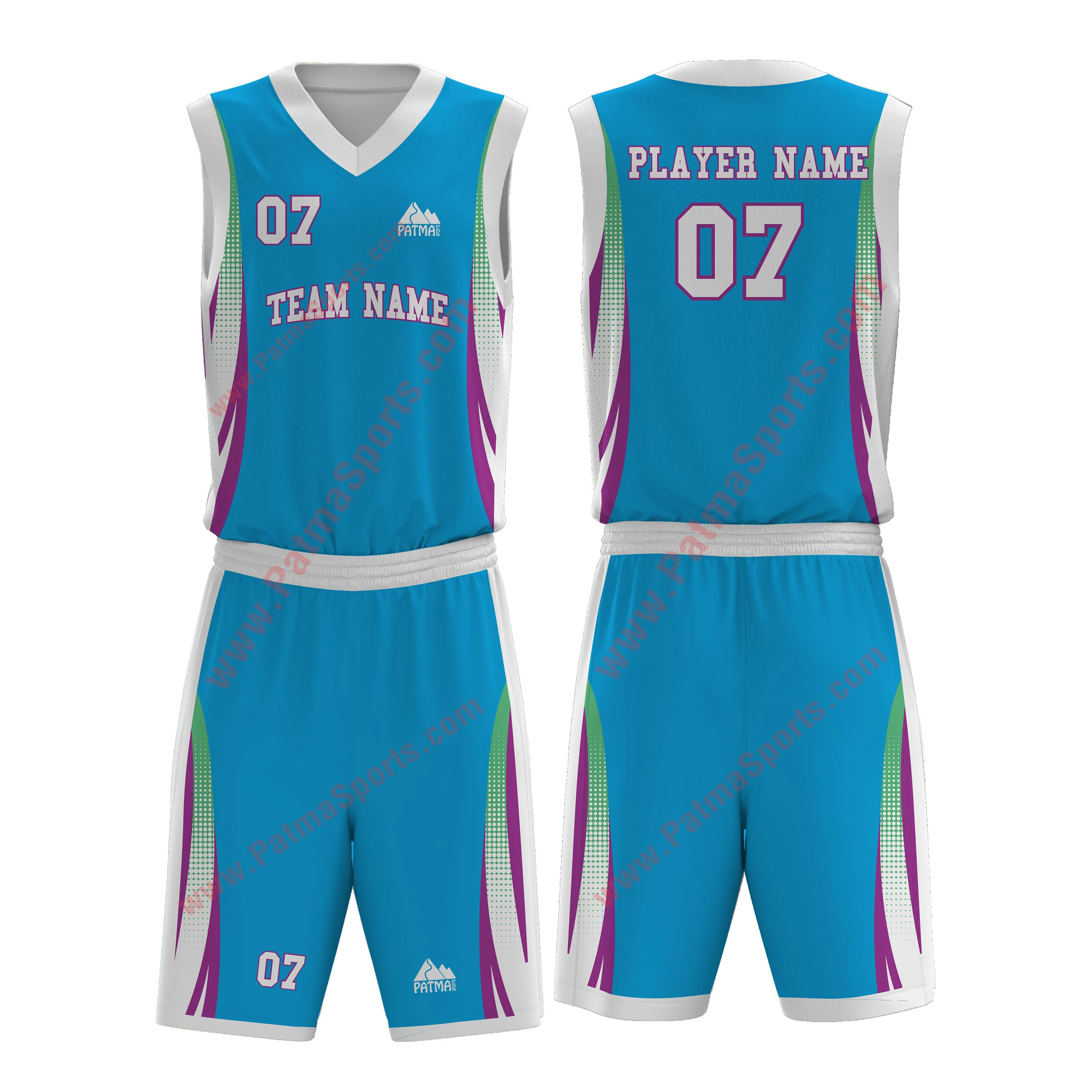 Source Cheap price sublimation college basketball jersey color pink witn  low moq on m.