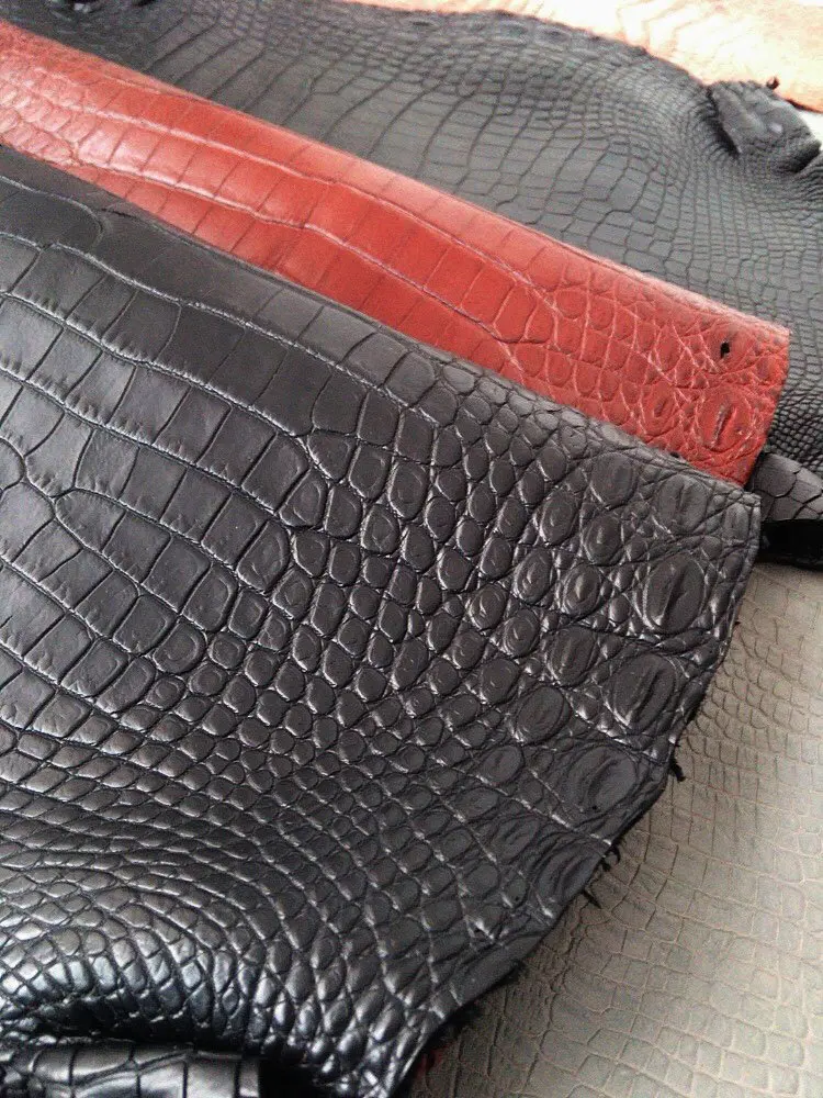 High Quality Tanned Leather Wholesale Real Croc Leather Matte Finish