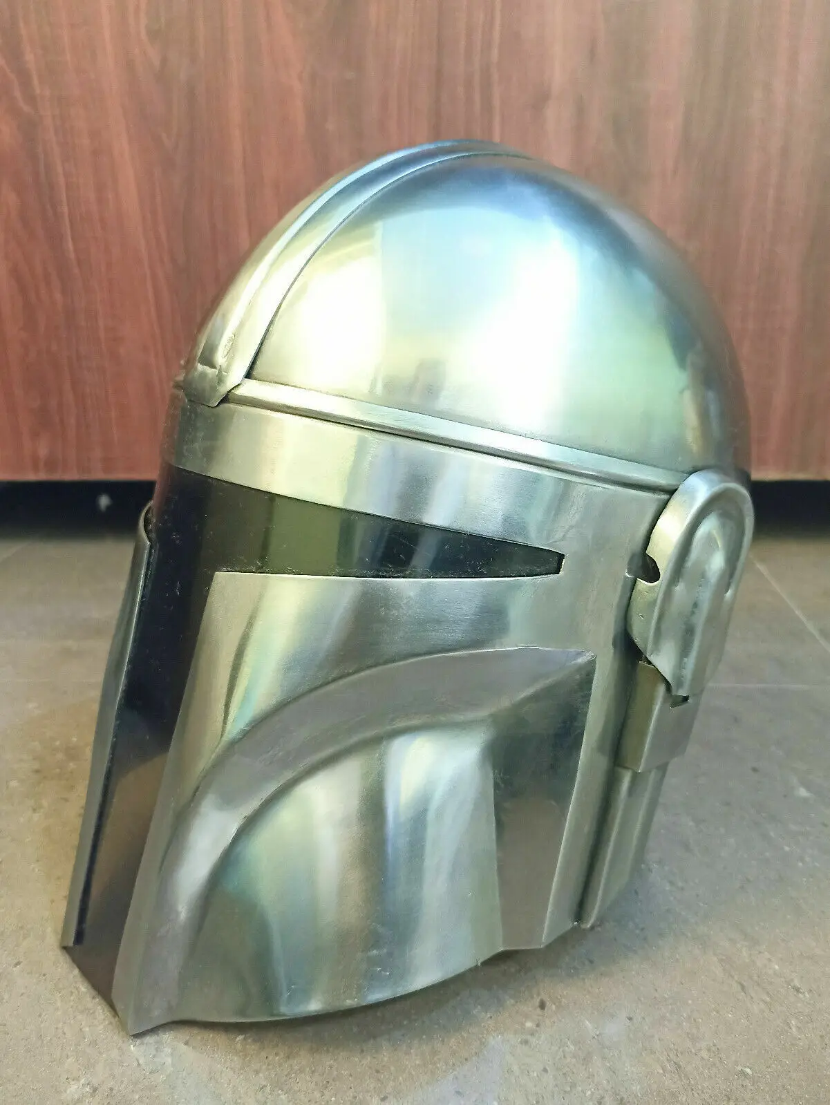 Handcrafted Steel Mandalorian Helmet With Liner Costumes/role Plays