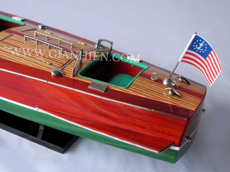 Handmade Hacker Craft Wooden Boats Model Speed Boats For Home ...