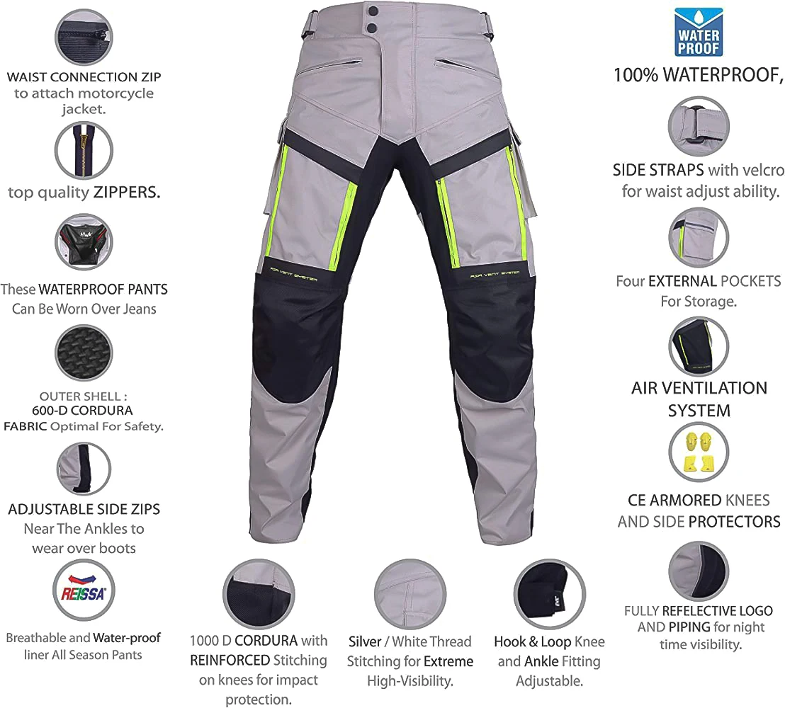 Anti-fall Motorcycle Rider Pants Equipment Racing Pants Summer Mesh ...