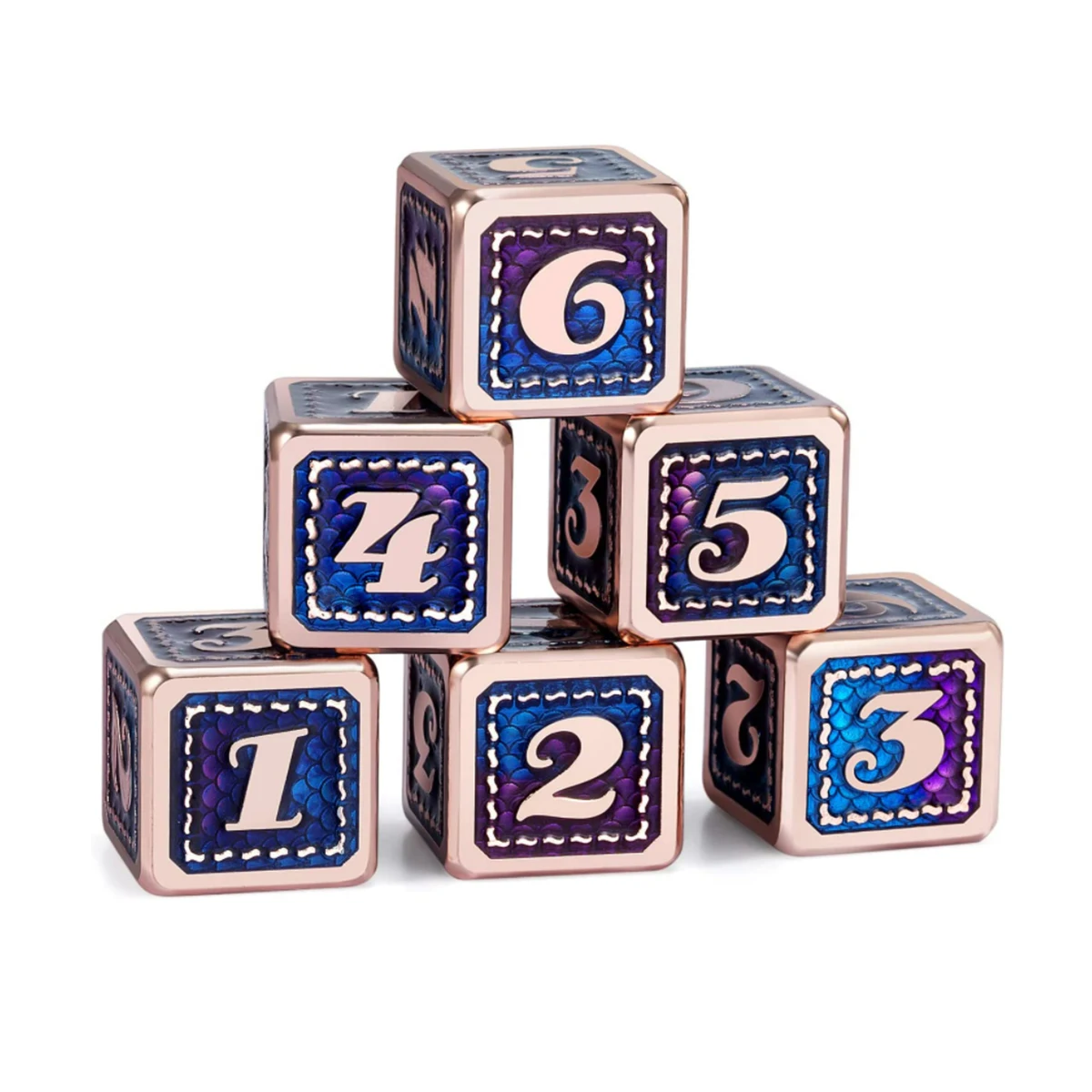 Оптовая продажа DND 6 кости изготовленные на заказ D6 металлический Дракон D6 для настольной игры и tebletop игры