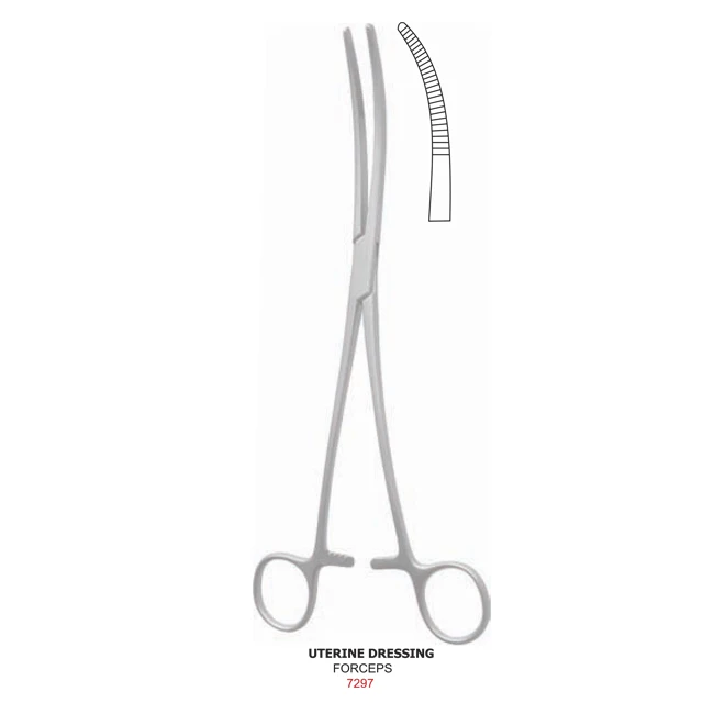 Uterine Dressing Forceps General Surgery Scissor Straight And Curved Surgery Instruments General