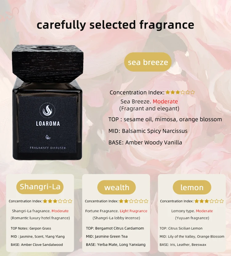 Wholesale Custom Luxury Packaging Box Reed Diffuser Home Fragrance