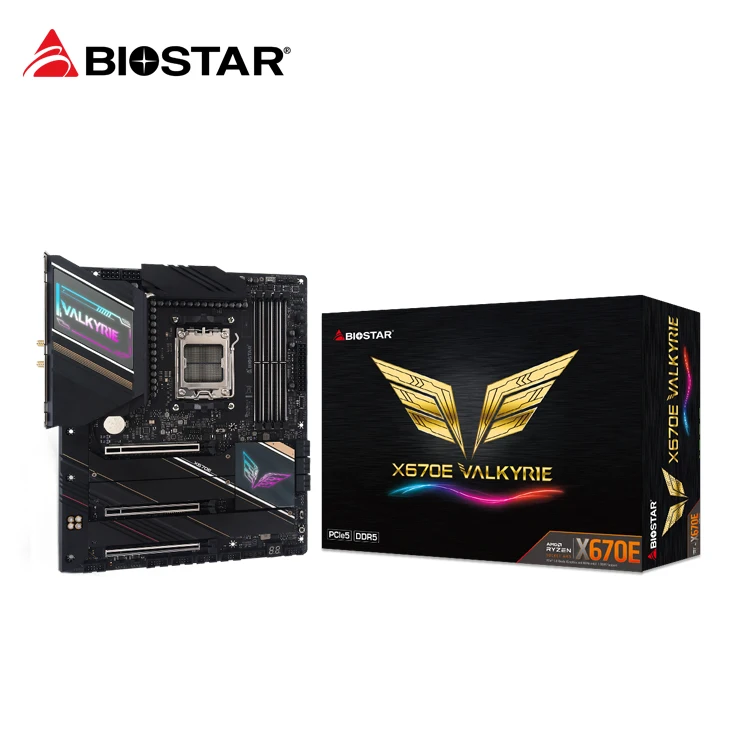 Biostar X670e Valkyrie Ddr5 Am5 Gaming Motherboard Buy Biostar Am5 M