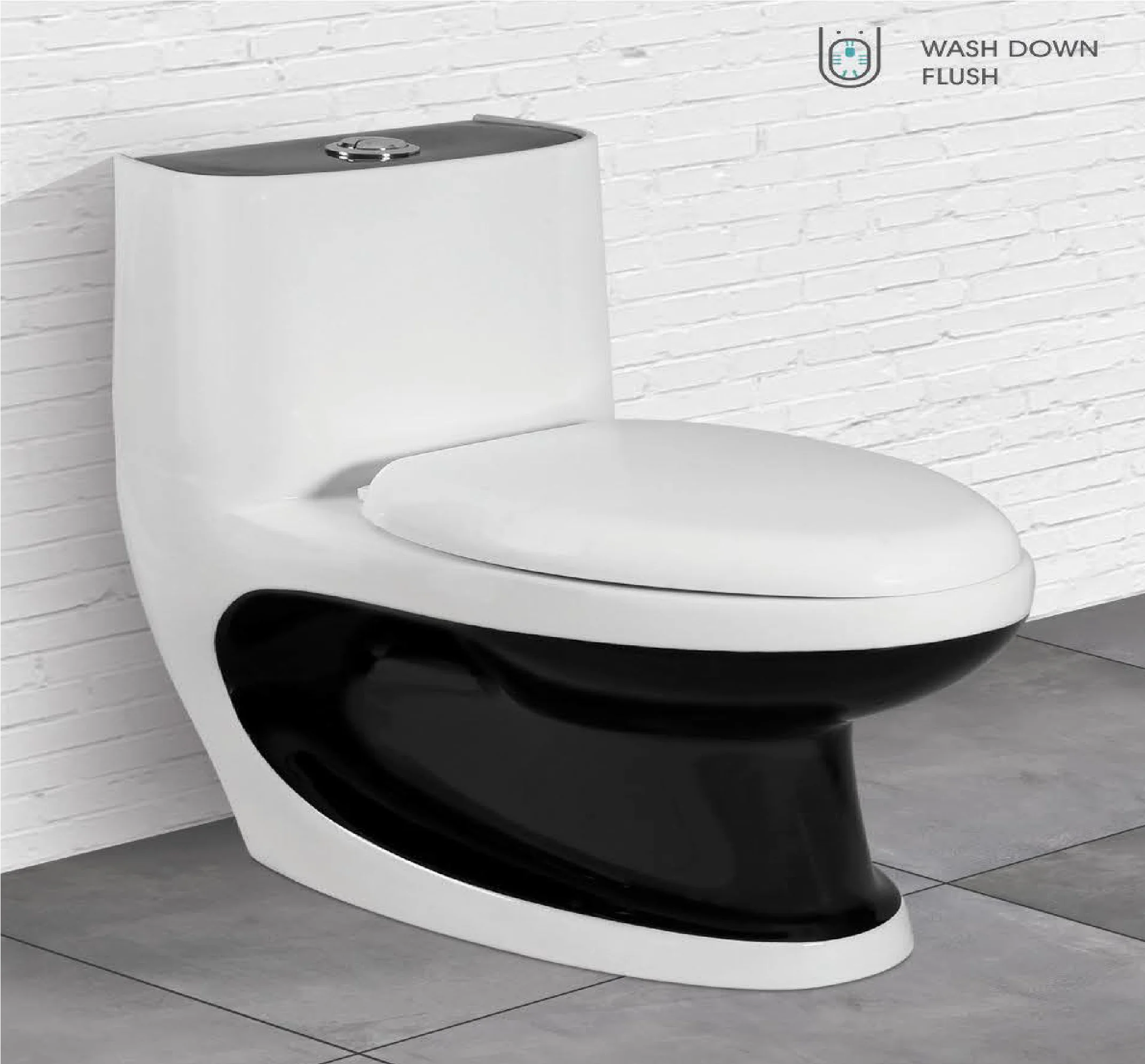 Modern Luxury Colour Trap/p Trap Indoor Bathroom Porcelain Commode Wc ...