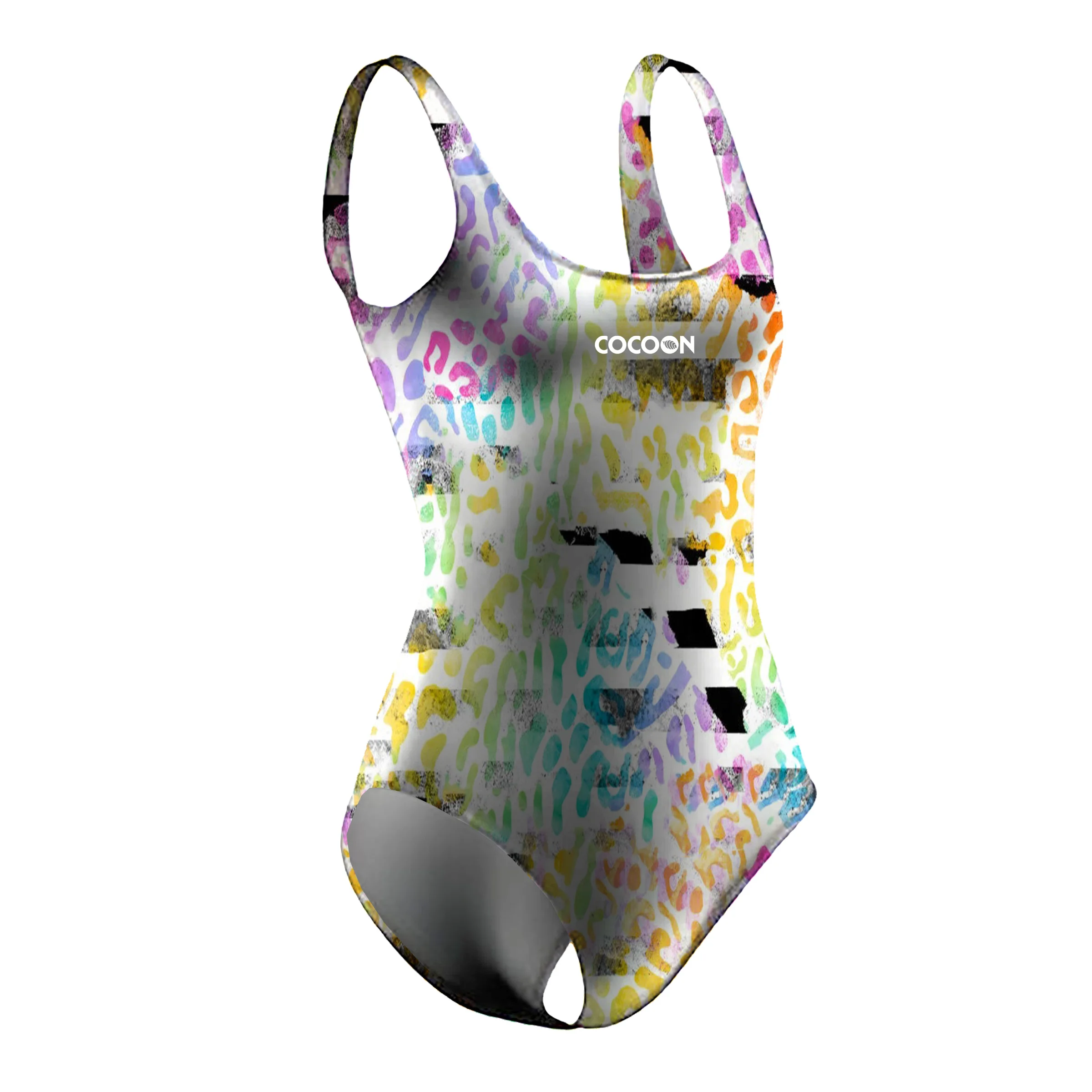 Womens Flamingo Print Tropical One Piece Swimsuit with Thongs