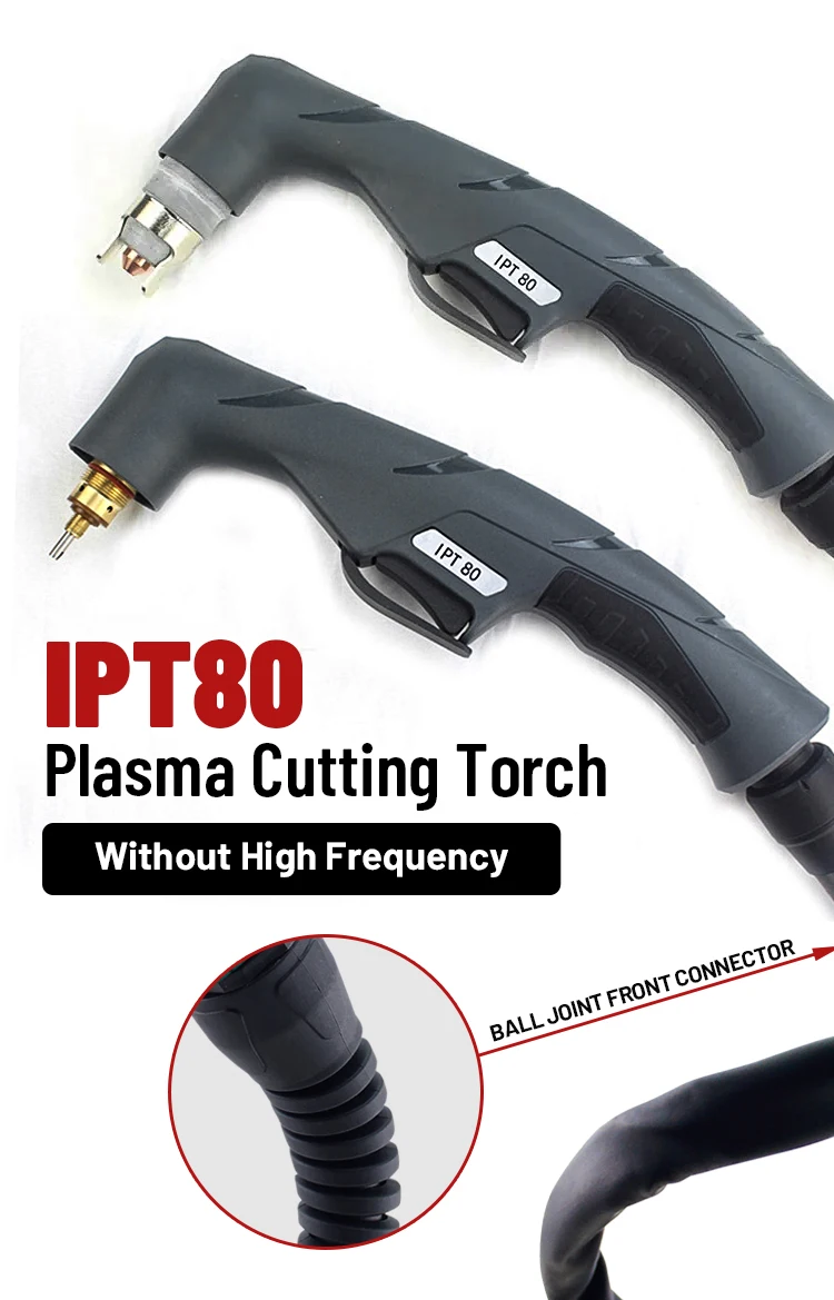 Inwelt High Quality Non Hf Gas Cooled 4m Ipt45 Plasma Cutting Torch Gun