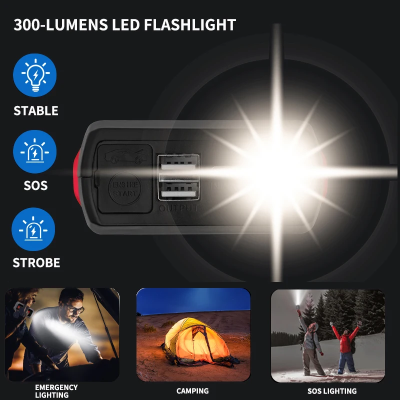 Factory Price 12v 72000mah Portable Car Jump Start Multifunction Jump