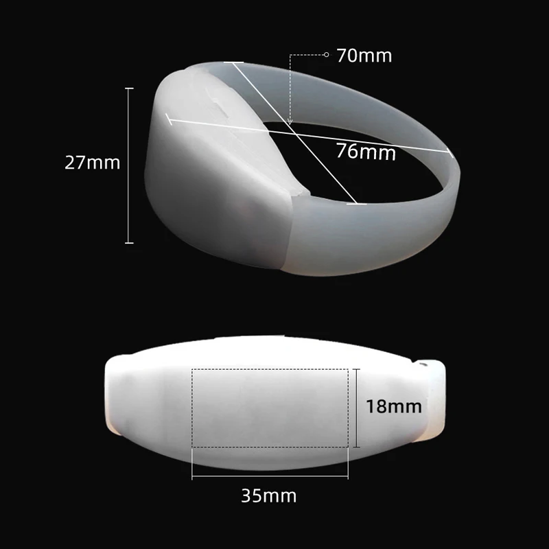 Remote Controlled LED Xylobands Bracelets Remote Zoning Silicone Wristband Light up Wristbands Party Supplies Coldplay Bracelet