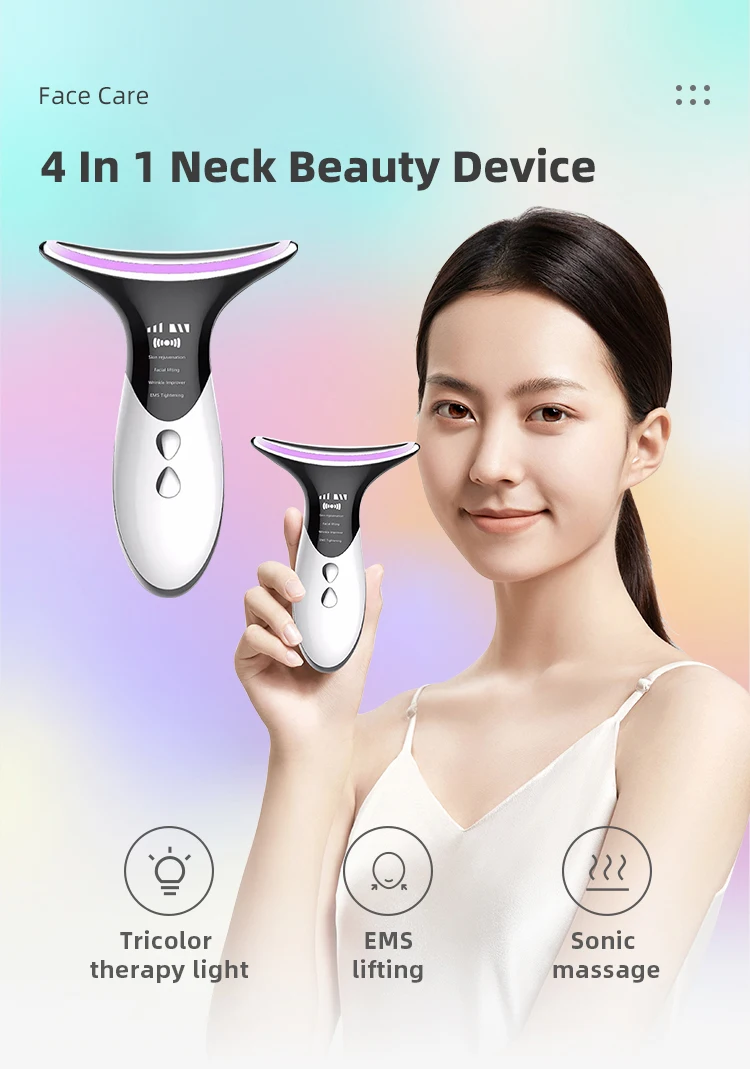 Dispositivo De Belleza Ems De Microcorriente Para El Cuello Y La Cara ...