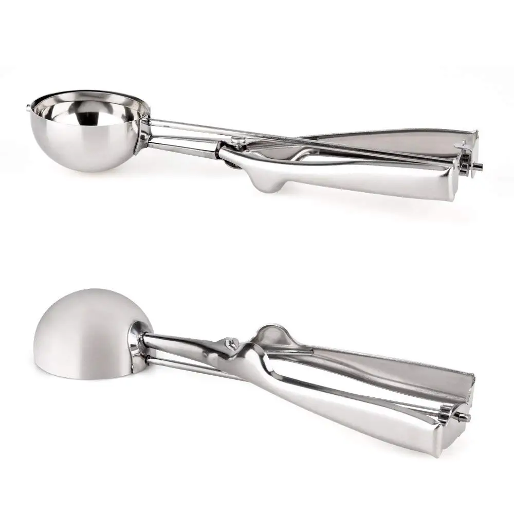 2023 Wholesale Food Grade Stainless Steel Cookie Ice Cream Scoop Melon Meat  Baller Muffin Scooper