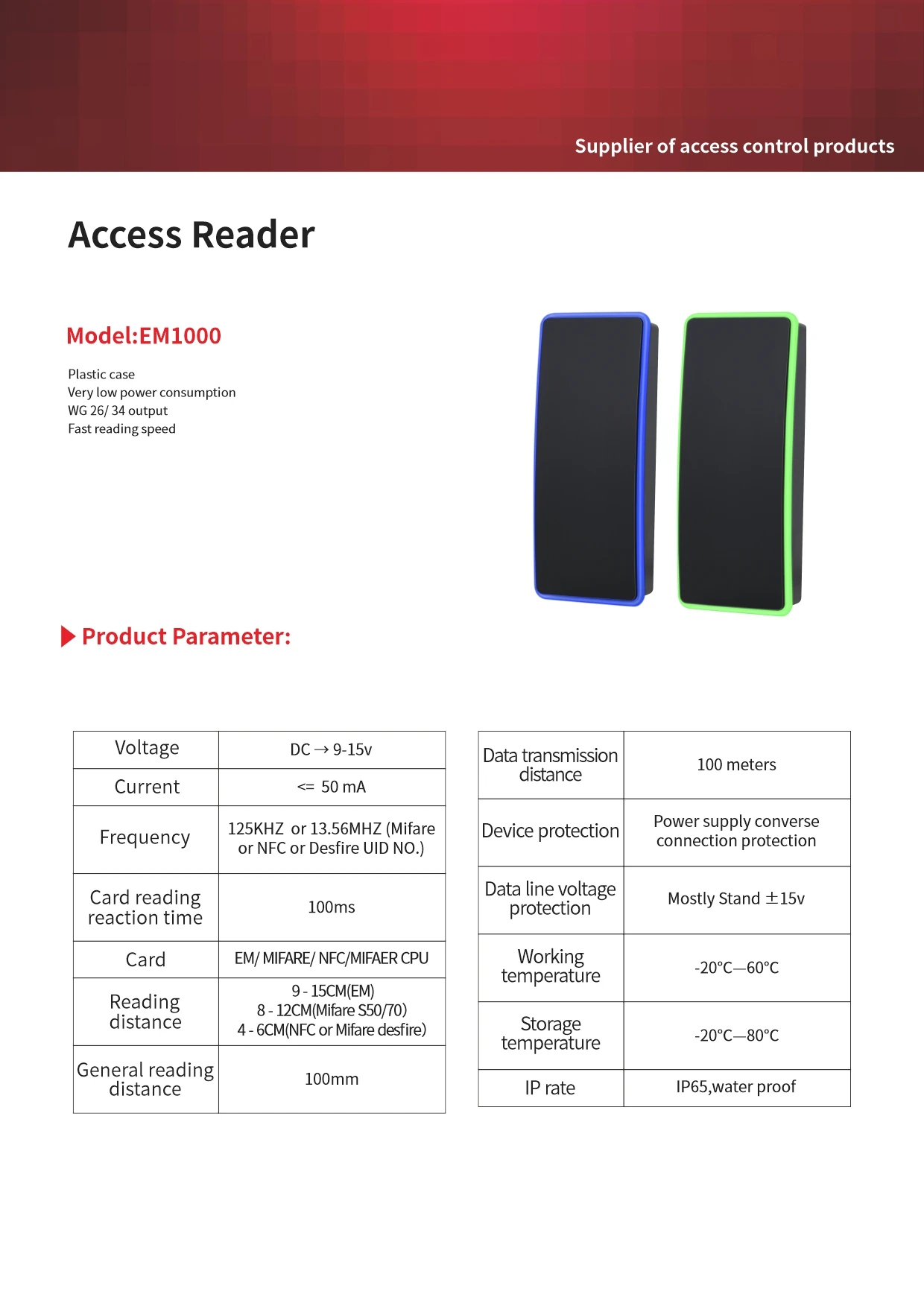 Access Control Card Reader Rfid Card Reader Price| Alibaba.com