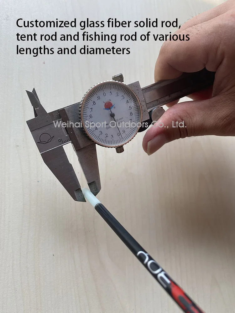 Customized Tent Glass Fiber Solid Rod And Fishing Rod Of Various