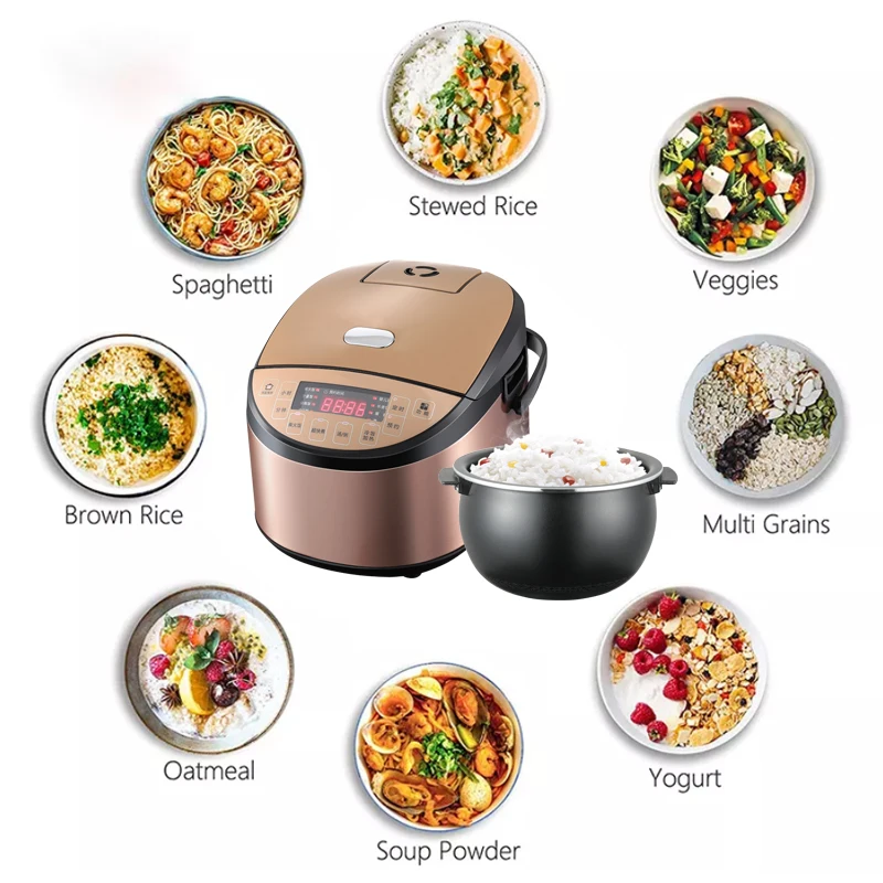 Электрическая рисоварка большой емкости 5 л многофункциональная