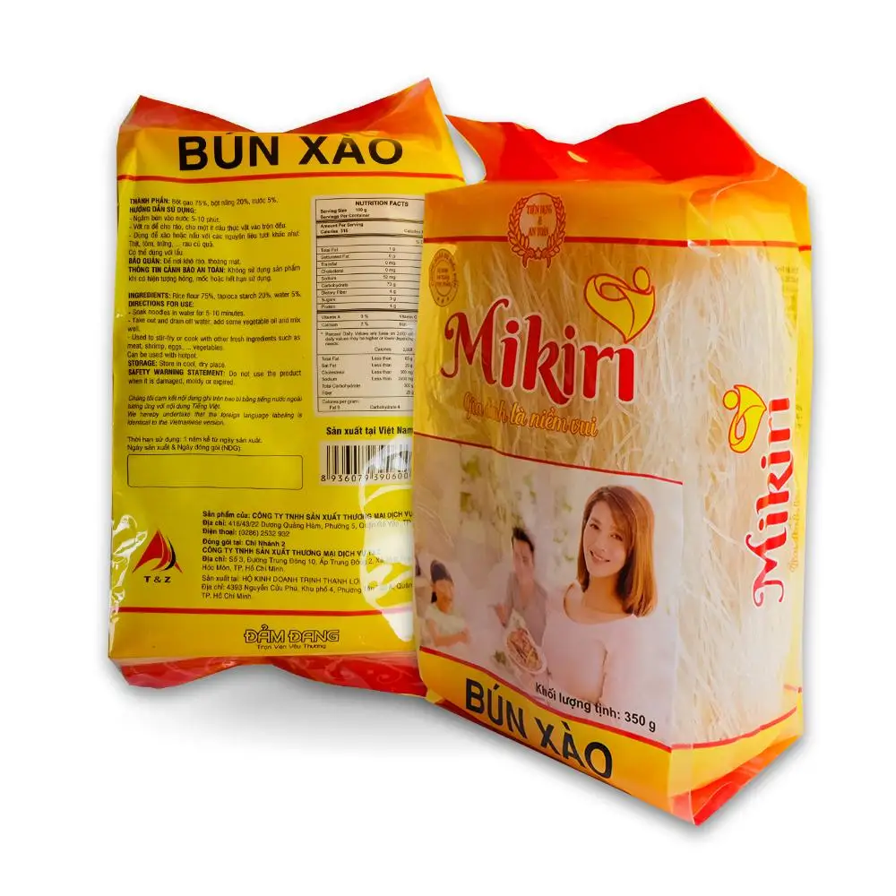 High Quality Stirfried Vermicelli 350g From Rice Stick Dry Glass