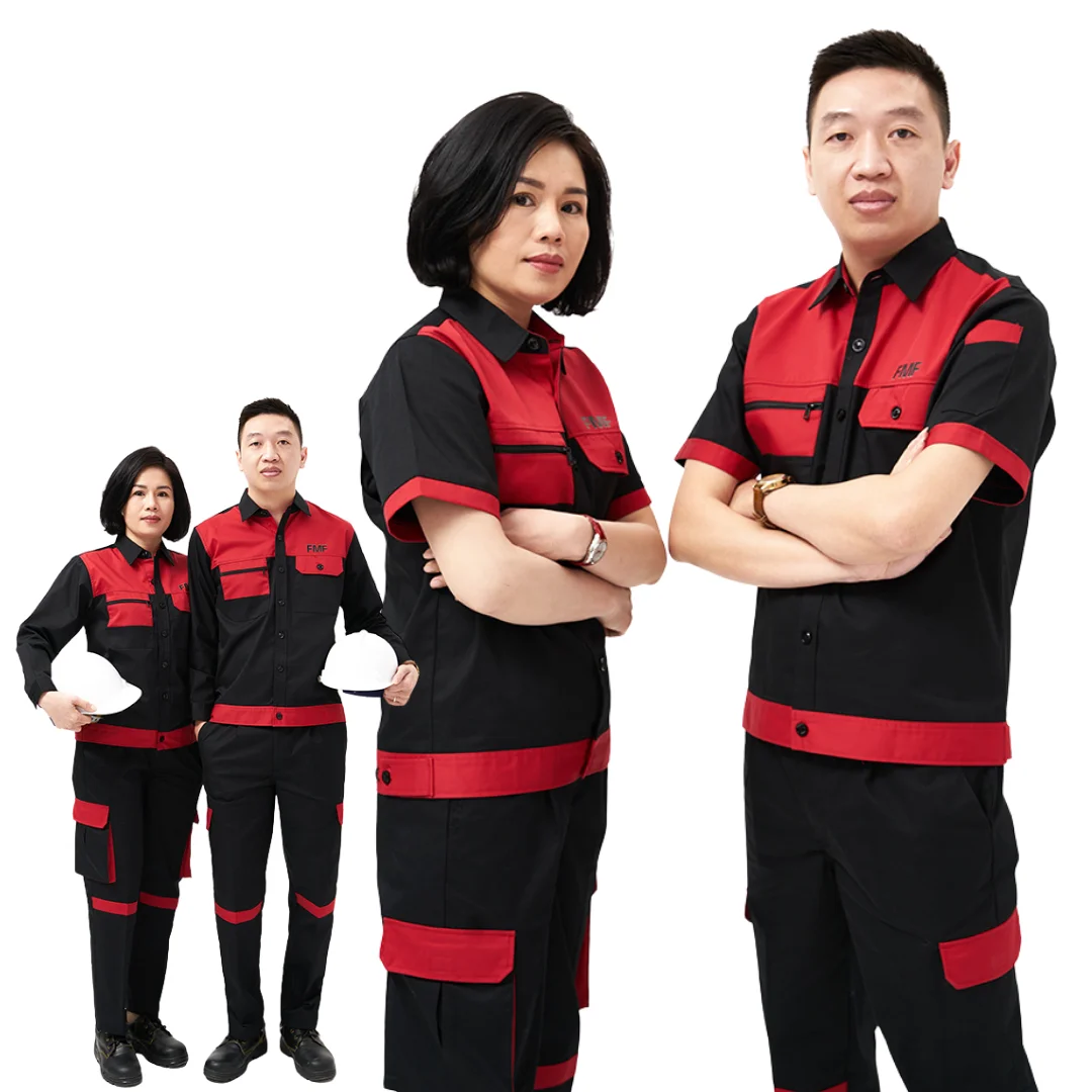 HIGH QUALITY Work Uniform Short Sleeve Car Wash/Welding/worksuits/driver/pants Workwear Uniform Breathable - FMF Uniform Factory