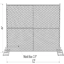 American Sustainable Portable Event Security Fence Panel Removable Construction Temporary Chain Link Fence