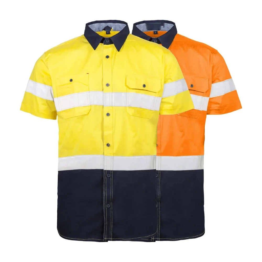 Customise Logo Safety Hi Vis Graphic Reflective Fashion Work-wear T ...