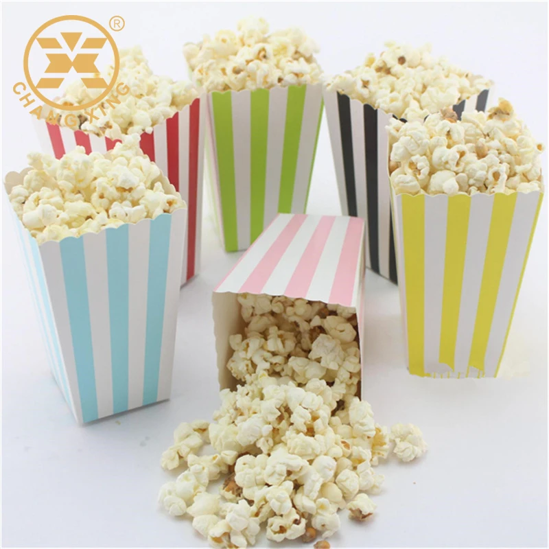 Custom Colorful Takeaway Box Popcorn Packaging Dry Fruit and Nuts Box
