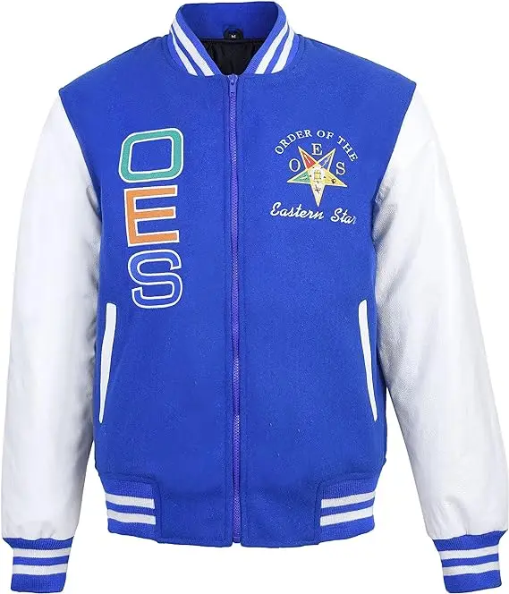 Customizable Oes Varsity Jacket Bomber Baseball Letterman Plus Size Men ...