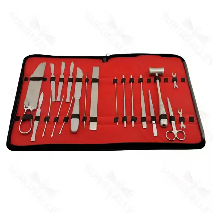 Posatmortem Instruments Medical Grade High Quality Post-mortem Kit Stainless Steel Manual Power ...