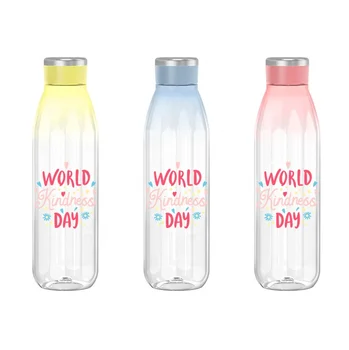 Custom Logo Sublimation Design Leak-Proof Plastic Water Bottle for Drinks for Daily Use
