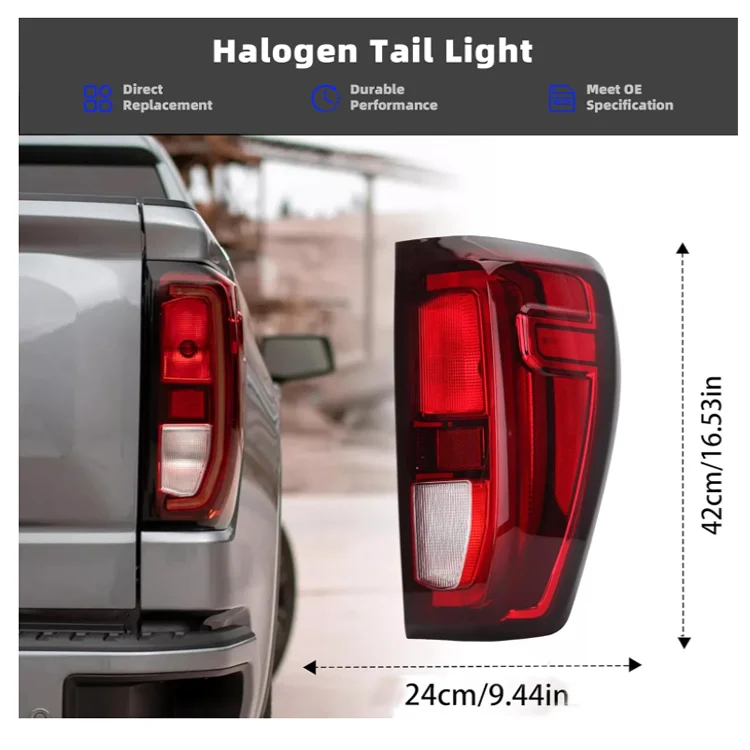 High Quality Rear Tail Light Assembly Halogen Type for 2019-2023 GMC Sierra 1500 2500HD 3500HD 84968736 84968737