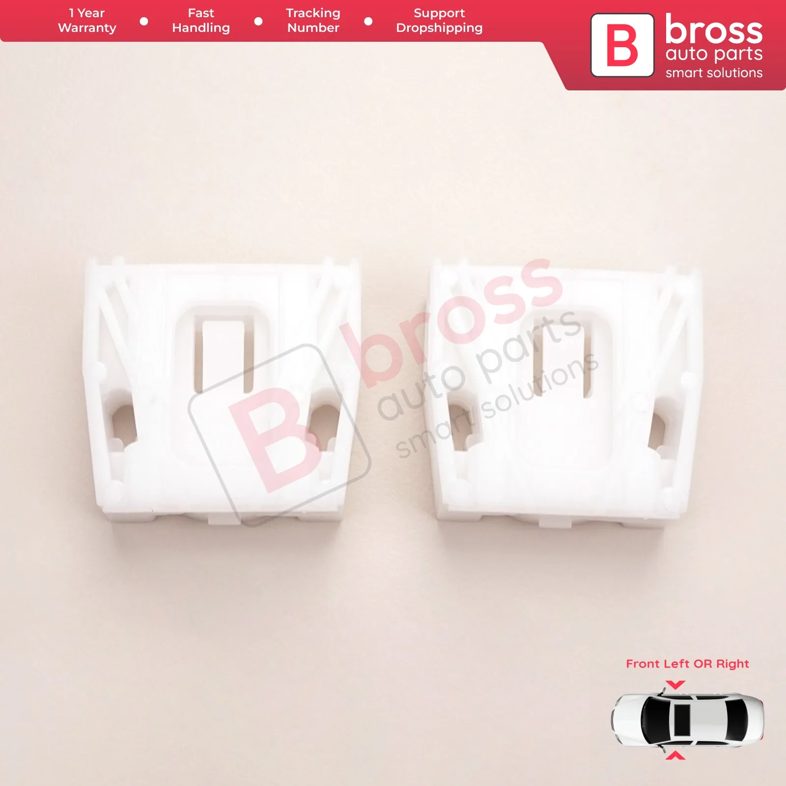 BWR5279 Power Window Regulator Repair Clips Front for C Class W204 S204 2006-2014 E Class W212 S212 2009-2016 4/5 Door