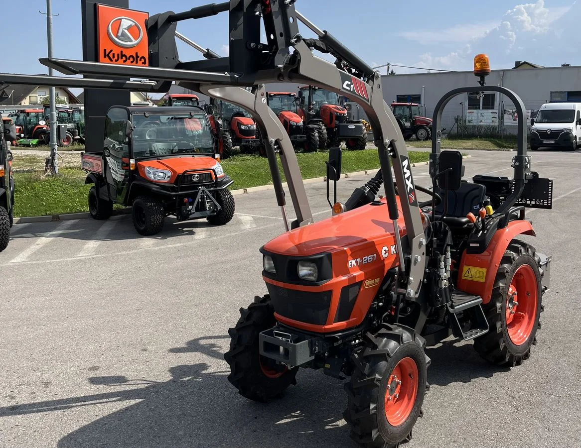 buy used and new Kubota EK1-261 24HP 4WD Compact Tractor Diesel Farm Tractor with Front Loader Agricultural Machine for Sale