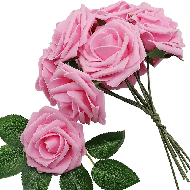 Artificial Rose Flower, Fake Flowers Home Decoration, Flowers for Decoration Wedding Artificial, Flowers Artificial