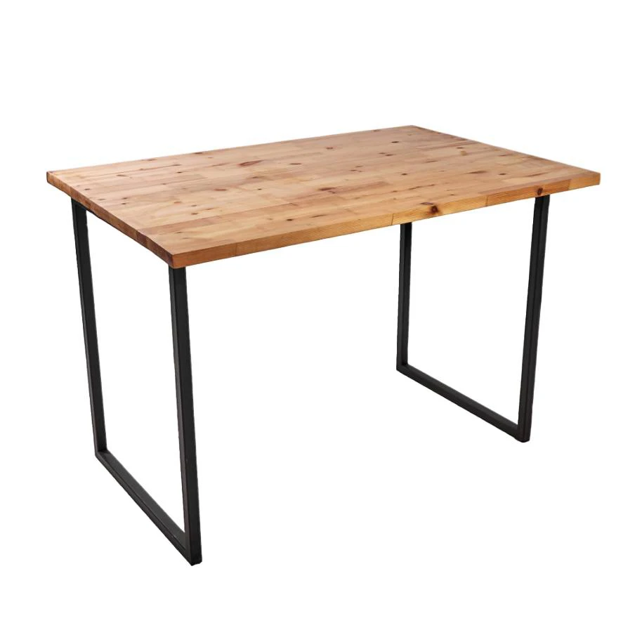 Custom Design Wooden Office Table "wood And Steel" Simple Modern Home