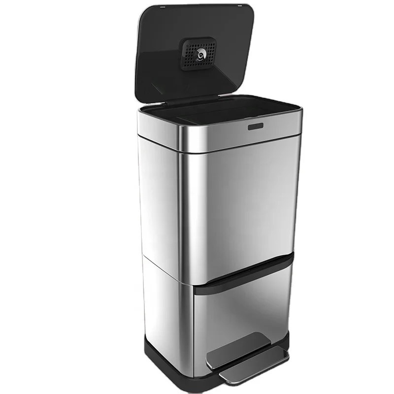 Indoor Home Kitchen Modern Smart Sensor Trash Can Foot Pedal Waste Bin