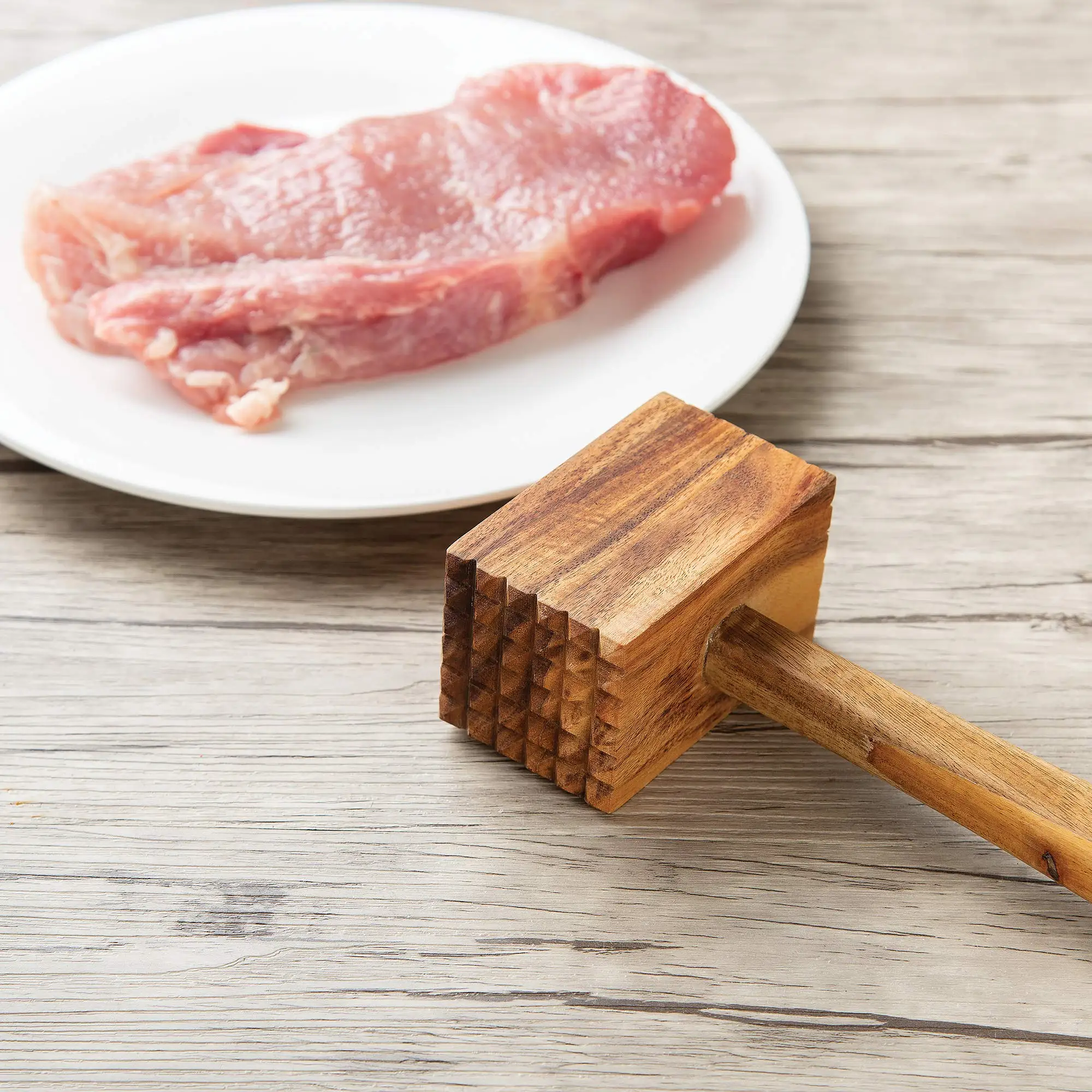 Marteau à Viande – Maillet De Cuisine En Acier Inoxydable, Attendrisseur, Neuf