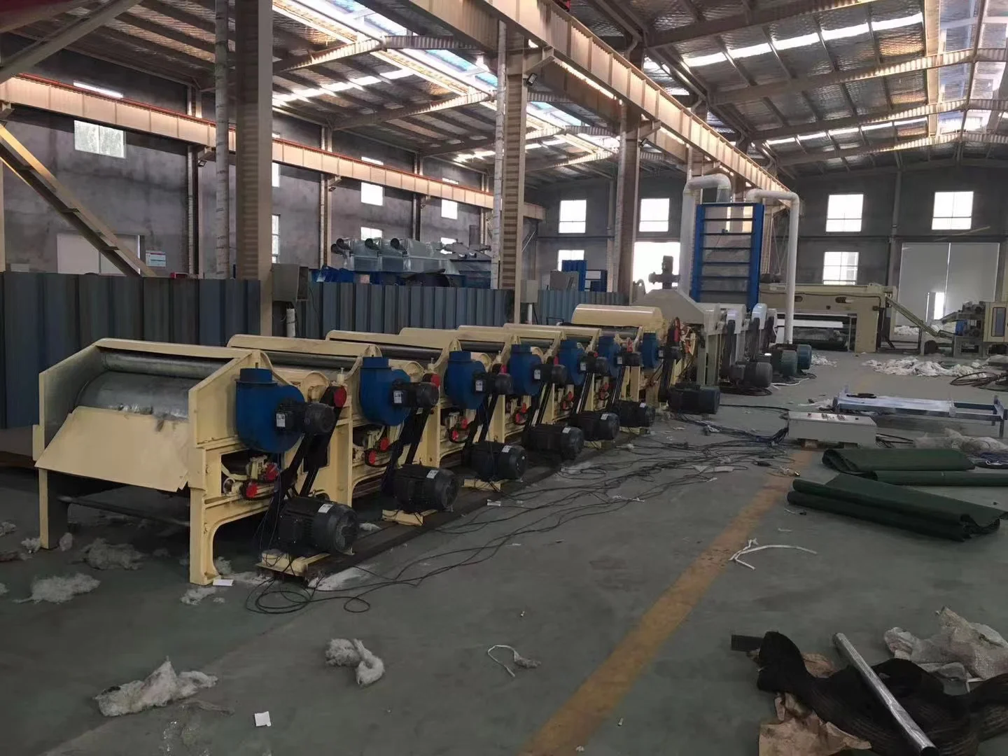 Shoddy Fiber Recycling Machine Textile Waste Fiber Waste Cotton Cloth