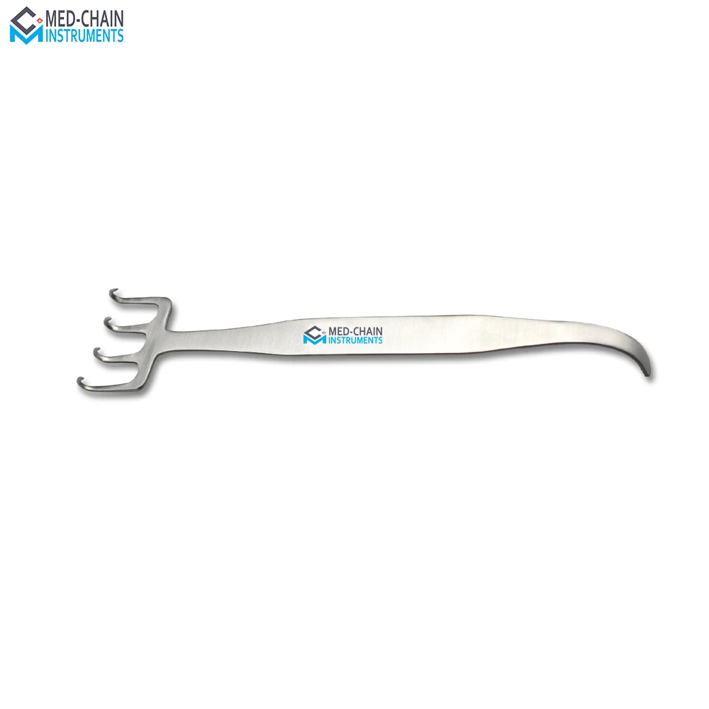 Freeman Rake Retractor Curved Sharp Prongs / Skin Hook Retractor