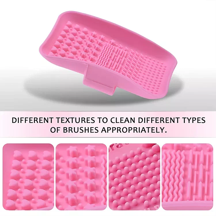 Square Silicone Make Up Brush Cleaner Reusable Makeup Brush Cleaner Mat