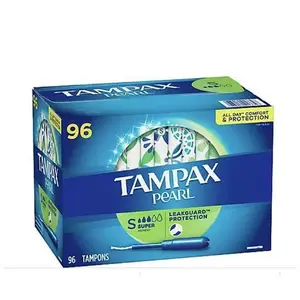 Tampax Disposable Light Absorbency Waterproof Winged Panty Liners Anti-Bacterial Feature Detox Function Directly Supplied Tampax