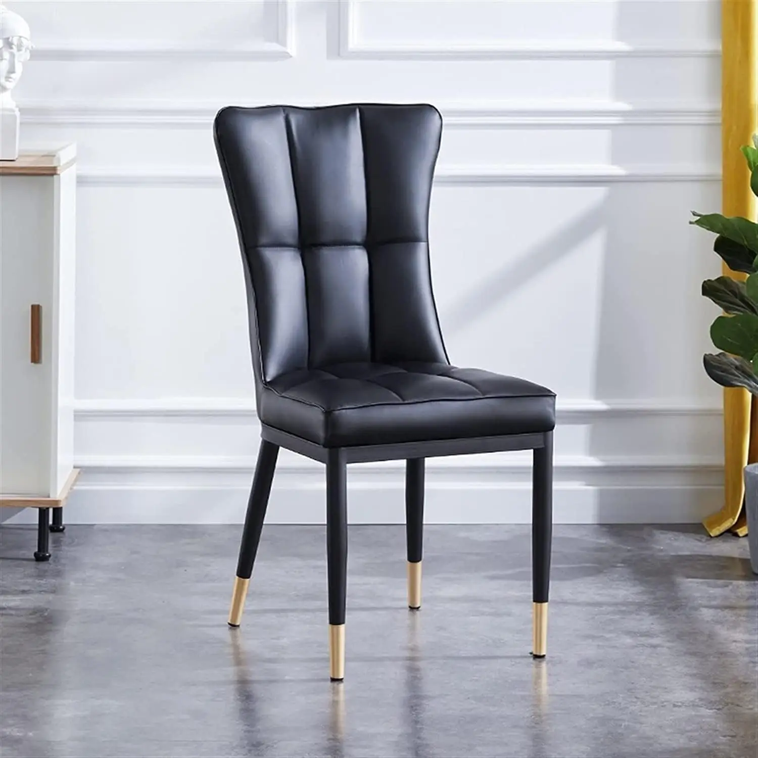 Modern Waterproof Leather Side Chairs for Kitchen Dining Living