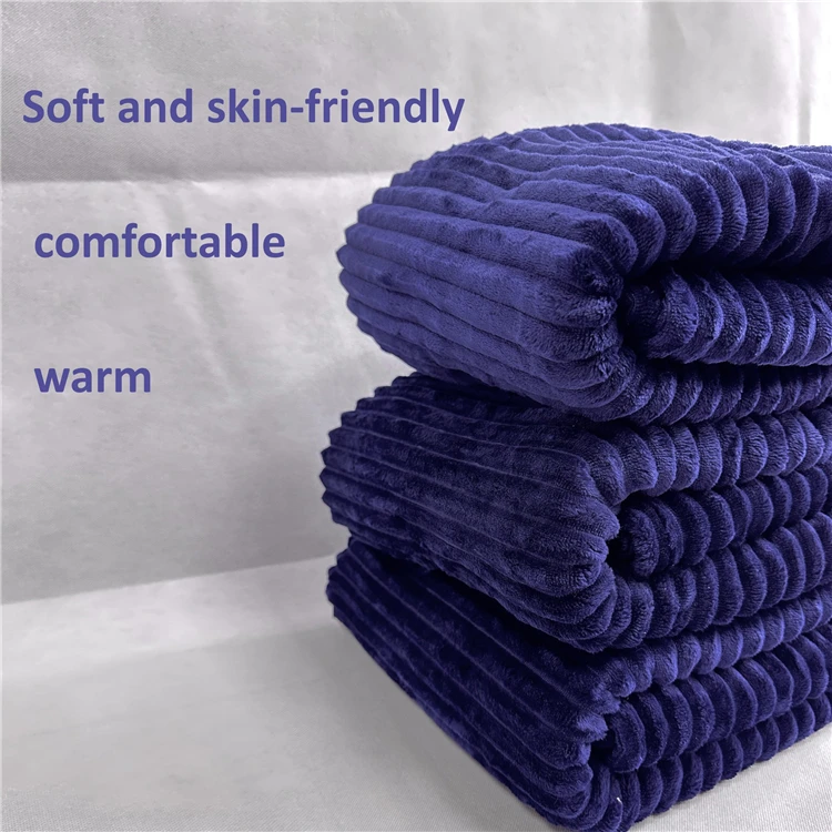 Wholesale Warm Winter King Size Custom Throw Coral Ecofriendly Flannel