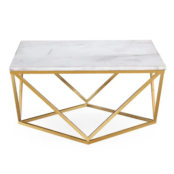 Metal Marble Coffee Table Coffee Table for Home