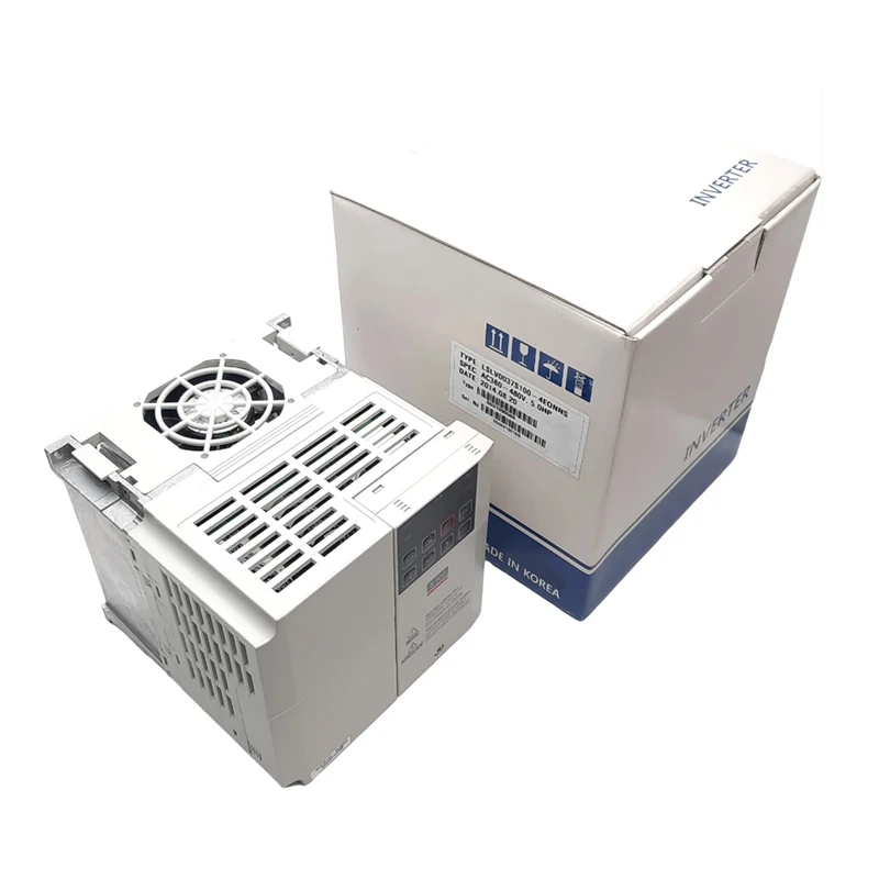 New Original LSLV0037S100-4EONNS S100 series 3.7kW three-phase 380V variable frequency inverter. It supports vector control and wide speed regulation range, with strong overload capacity and comprehensive fault protection. 