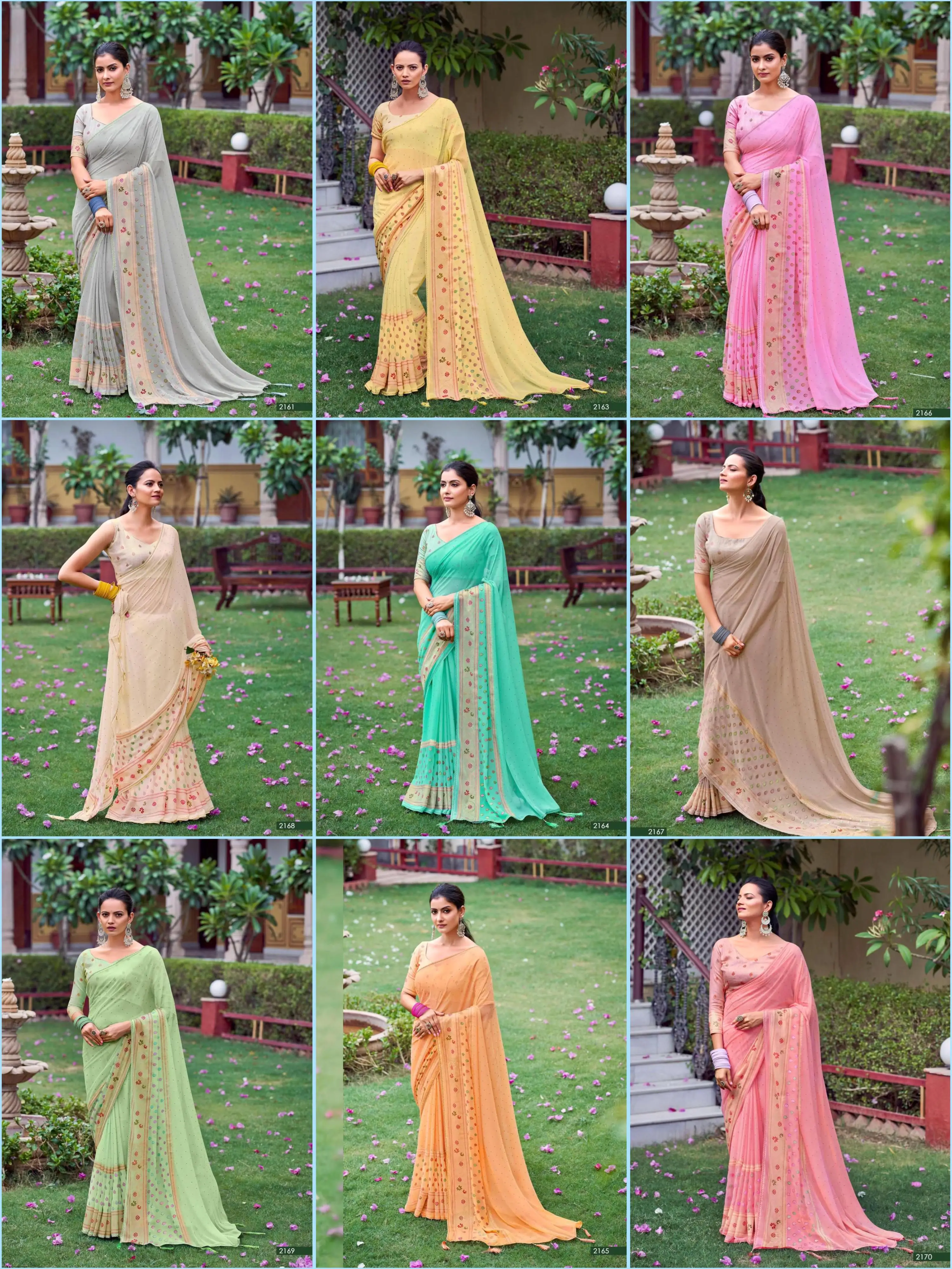 Elegant Premium Georgette Silk Saree with Foil Swarovski Work Pakistani Style Party Dress for Girls with Fancy Blouse