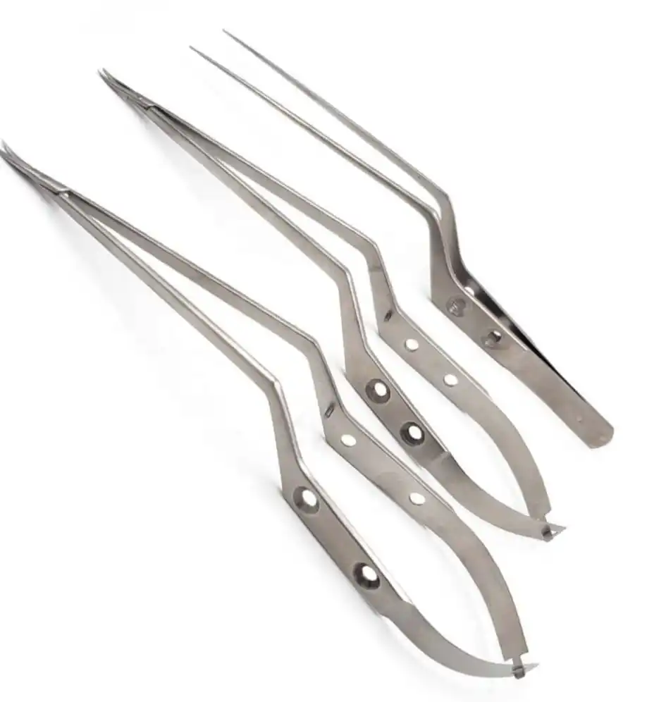 Castroviejo Micro Forceps Scissors Set Versatile Microsurgical Instrument Corrosion Resistant Stainless Steel Tungsten Carbide