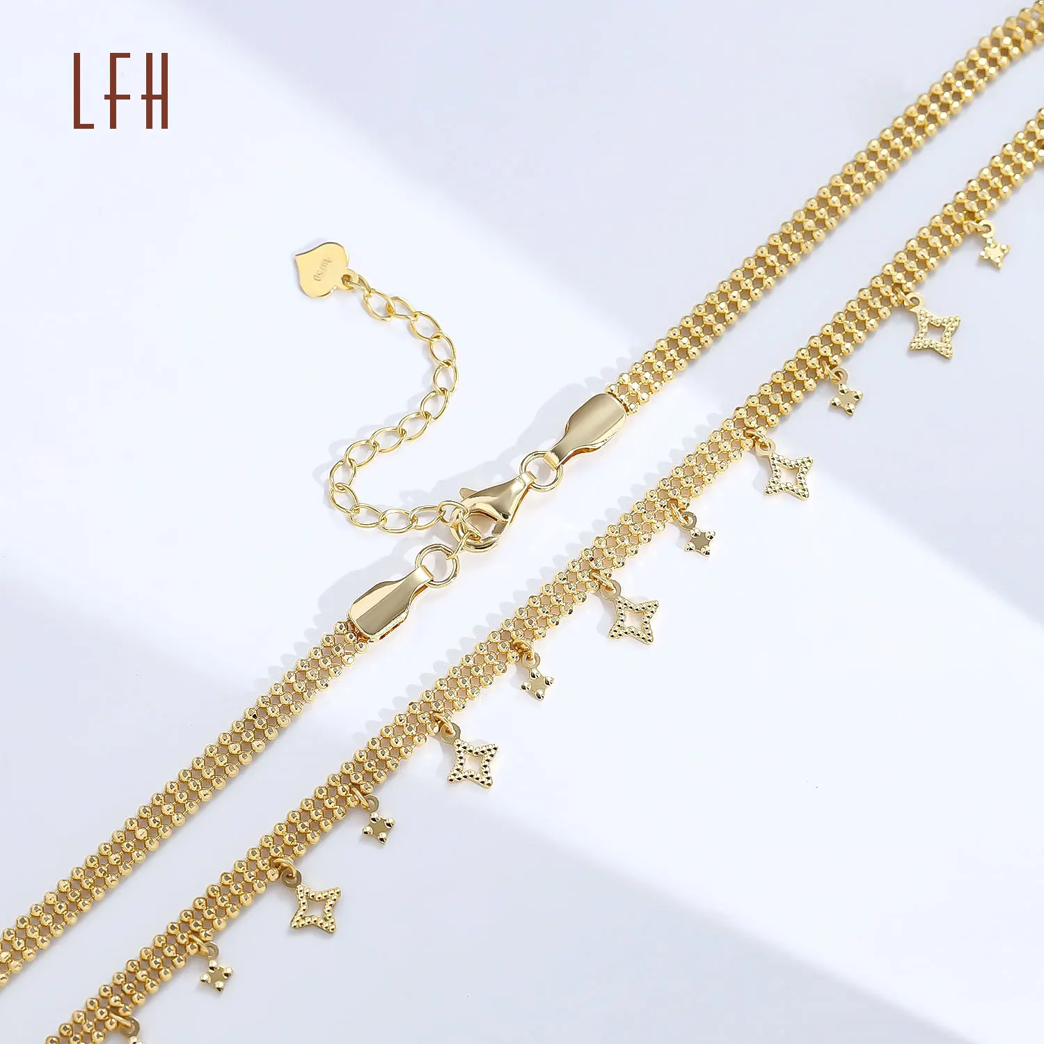 Factory Custom 18k Real Gold Jewelry AU750 Gold Star