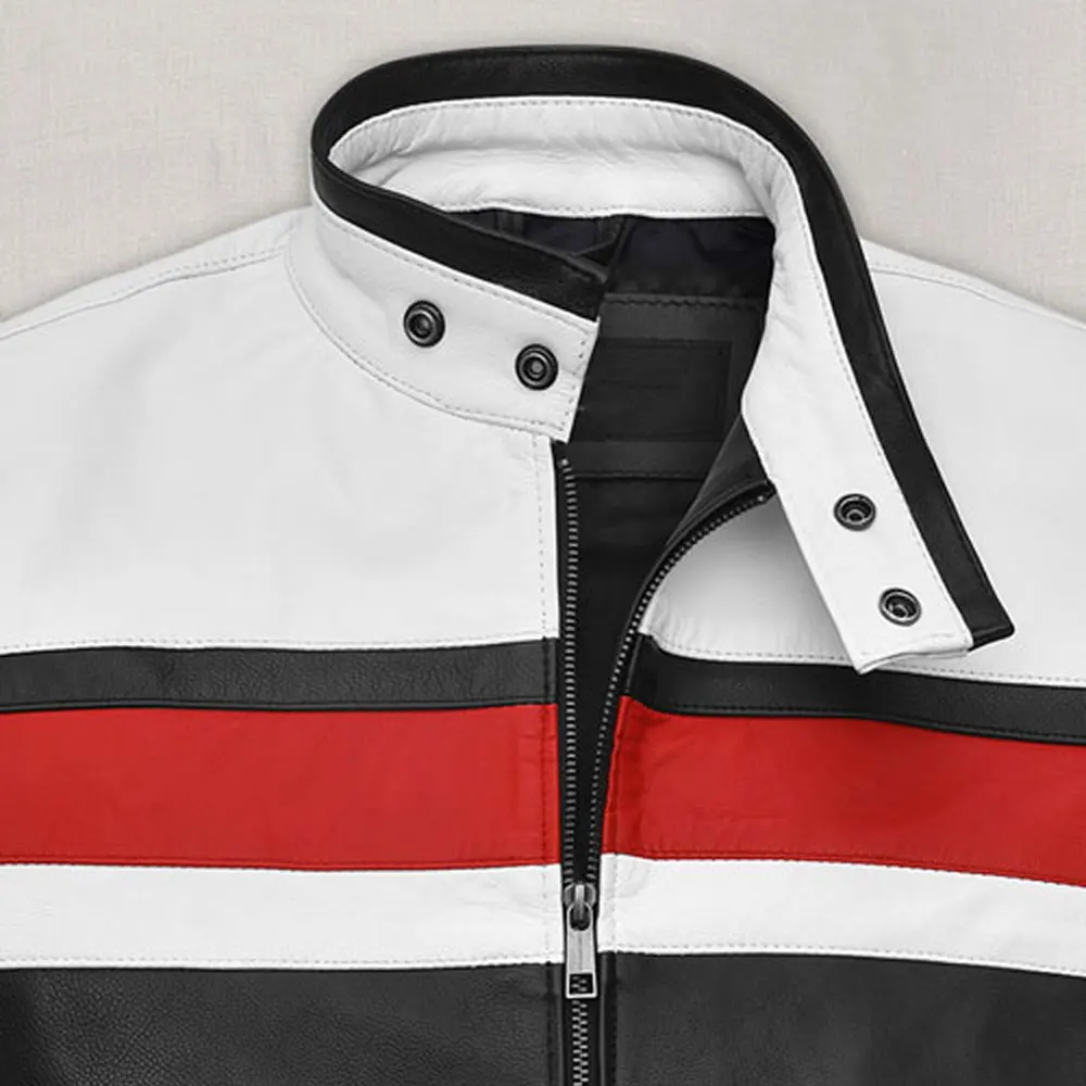 Motorcycle Clothing Ride Leather Jacket for Men Stand Stylish Durable Design Waterproof Breathable Casual Wear low moq