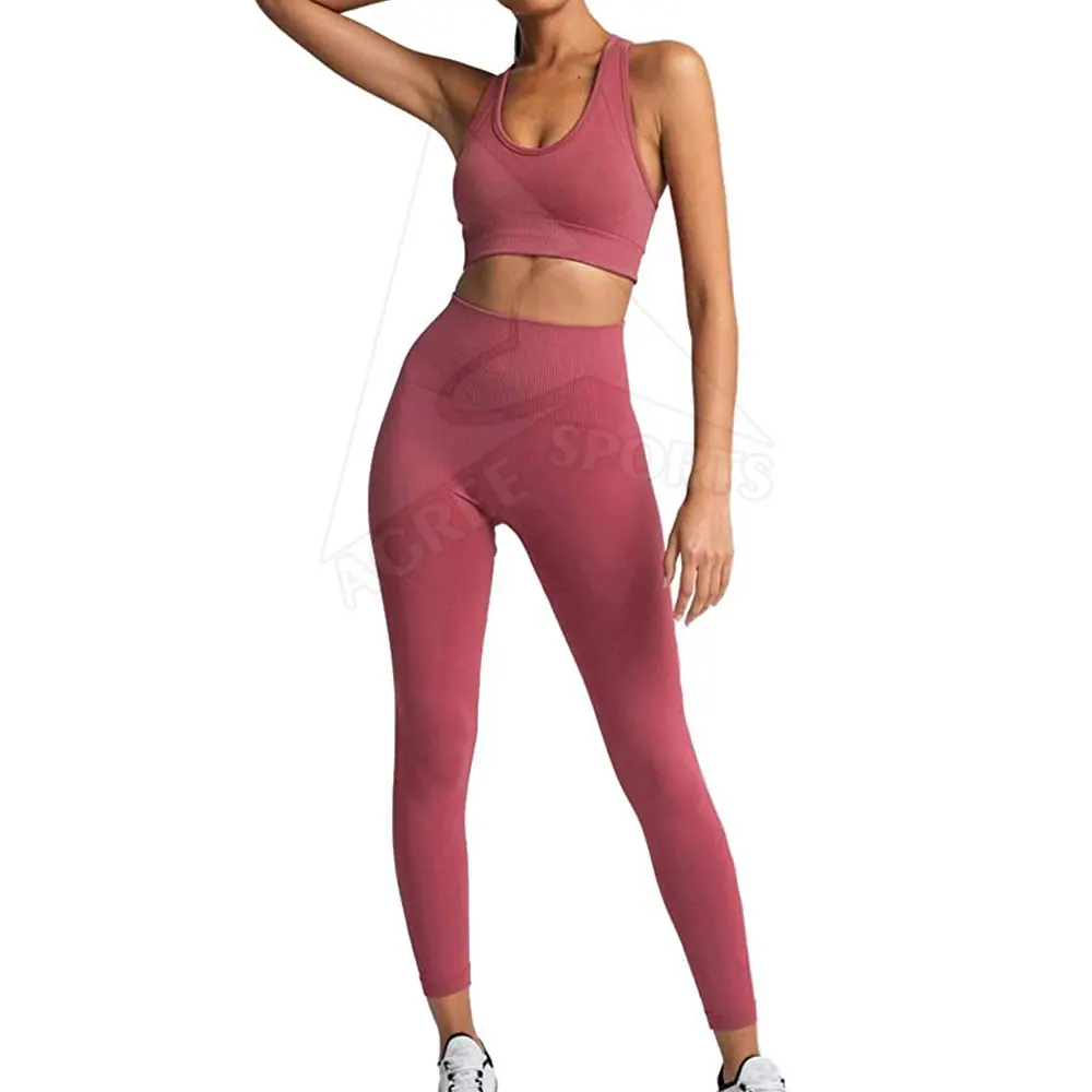 Wholesale Women Yoga Suit Active Wear Workout Athletic Gym Custom Two ...